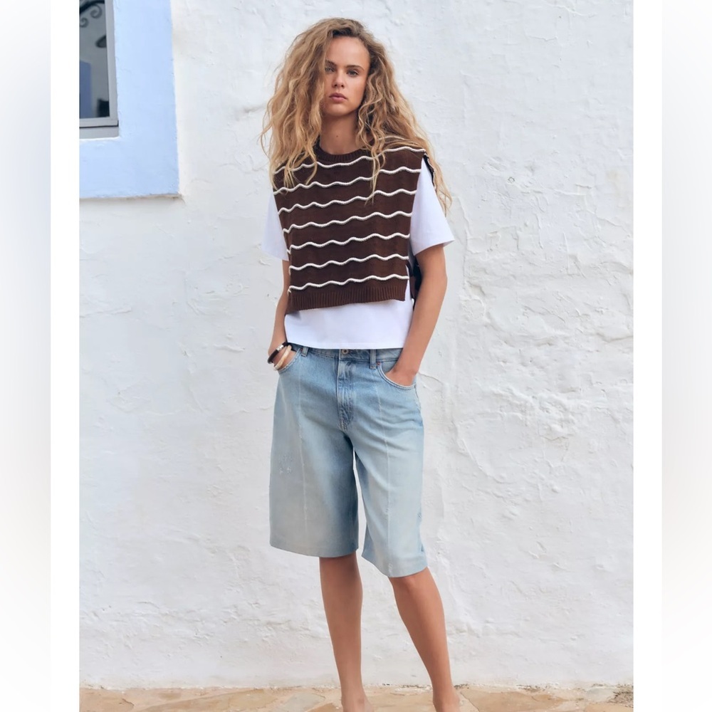 Zara Combination Tricot Vest